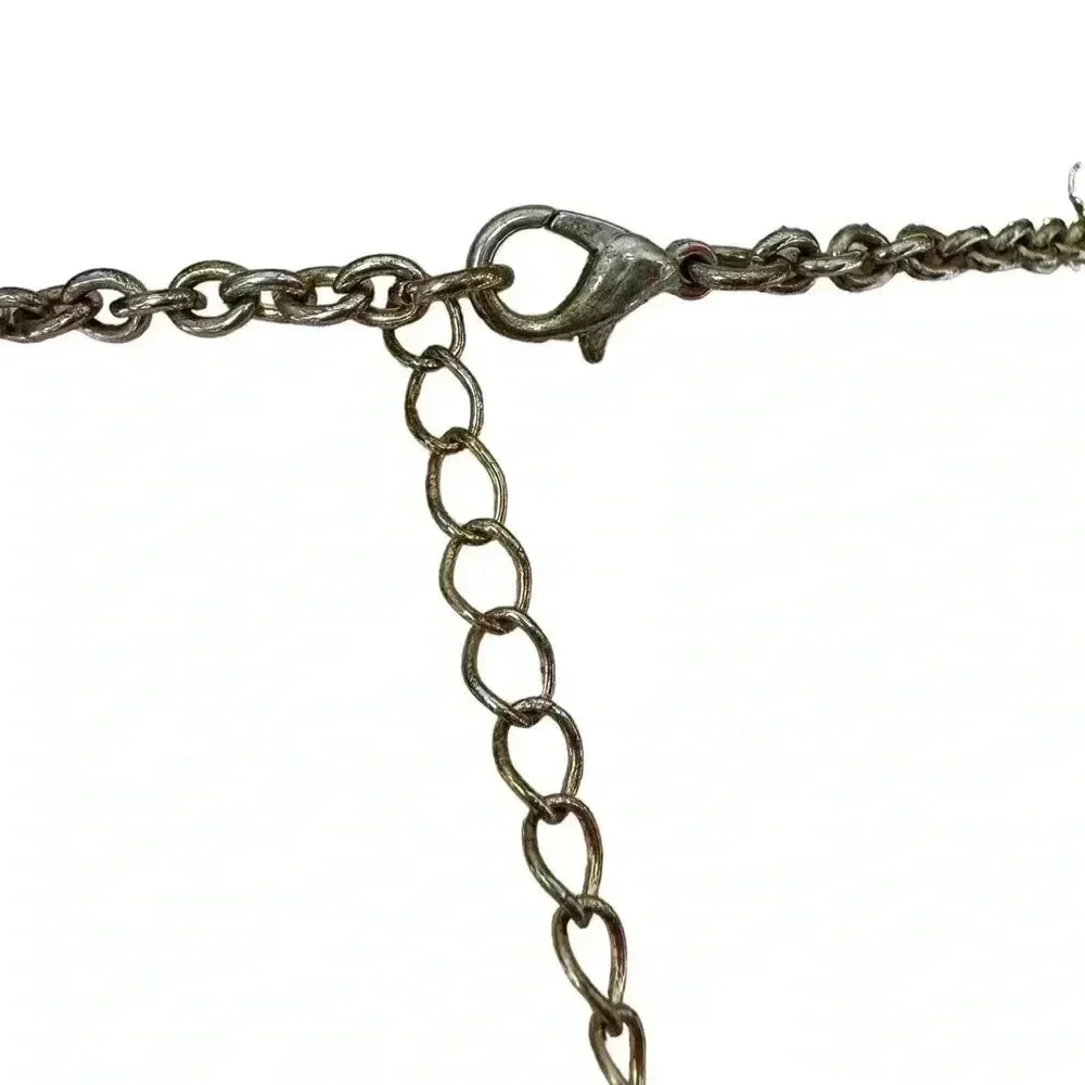 Two tone gold and silver necklace women’s statement jewelry